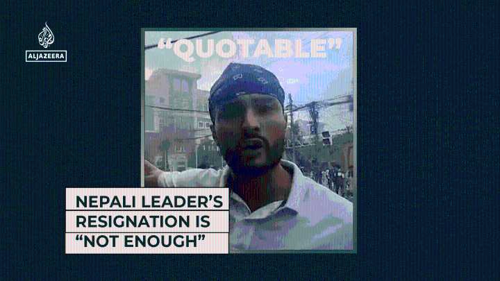 Nepali leader’s resignation is “not enough”