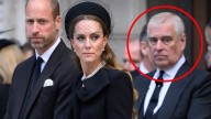 ‘This look like a very frosty transaction’: Prince Andrew brutally iced out by King Charles and Prince William at royal funeral