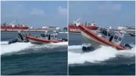 Chocan dos embarcaciones de la Marina en prácticas en Veracruz
