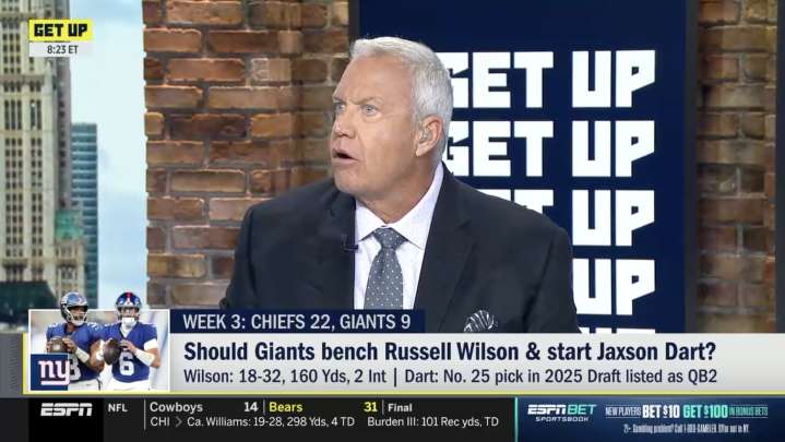 Rex Ryan Slams NY Giants QB Russell Wilson for Brutal Sequence vs. Chiefs