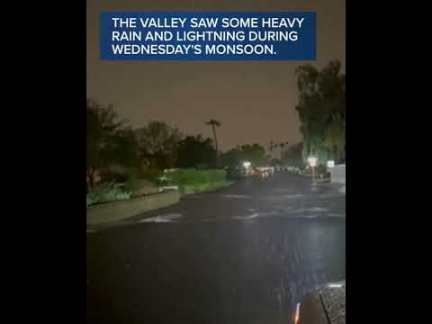 Heavy rain across the Valley during Wednesday's storms.
