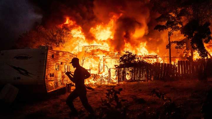 Wildfire scorches historic California gold mining town, burning multiple homes