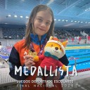 Nadadora Isidora Loyola obtiene doble medalla de oro en nacional escolar y clasifica al Sudamericano