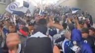 Gran caravana de hinchas de San Martin de Burzaco antes del clásico