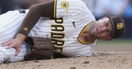 Padres reliever Jason Adam carted off field with left leg injury