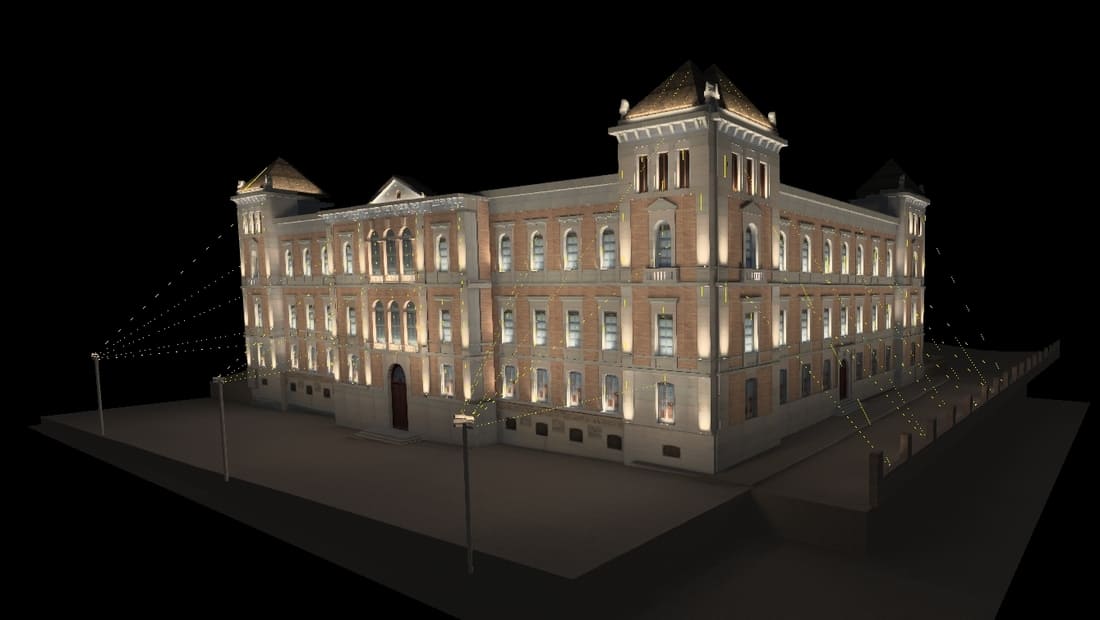 Nueva iluminación artística para el histórico inmueble que es sede de la Diputación de Toledo