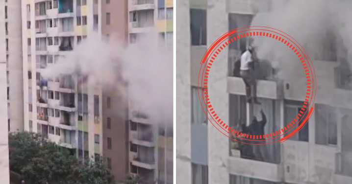 Incendio en condominio de El Agustino: Impactante VIDEO muestra cómo residentes escaparon por las paredes