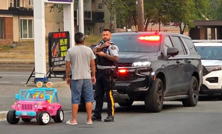 Man arrested for impaired driving of pink Barbie truck in Prince George, B.C.