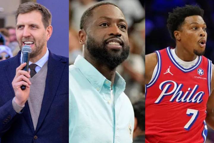 Dwyane Wade Has 3 Words For Dirk Nowitzki’s “Desk Job” As Kyle Lowry Joins Them