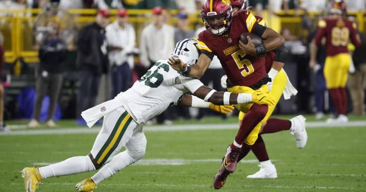 Commanders' Jayden Daniels will not practice earlier than Friday because of injured knee
