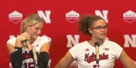 Nebraska Volleyball Team talks about their victory over Maryland