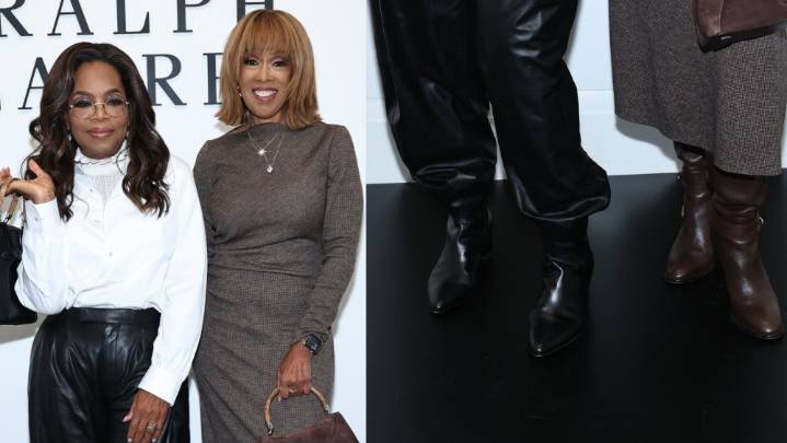 Oprah and Gayle King Coordinate Leather Boots for Ralph Lauren Show