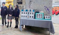 Estudiantes elaboran maqueta de Colón 636  en conmemoración al 11 de septiembre