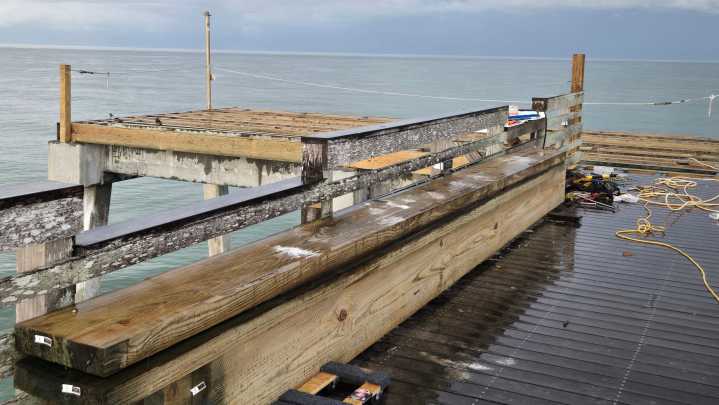 When may the Venice Municipal Fishing Pier be repaired?