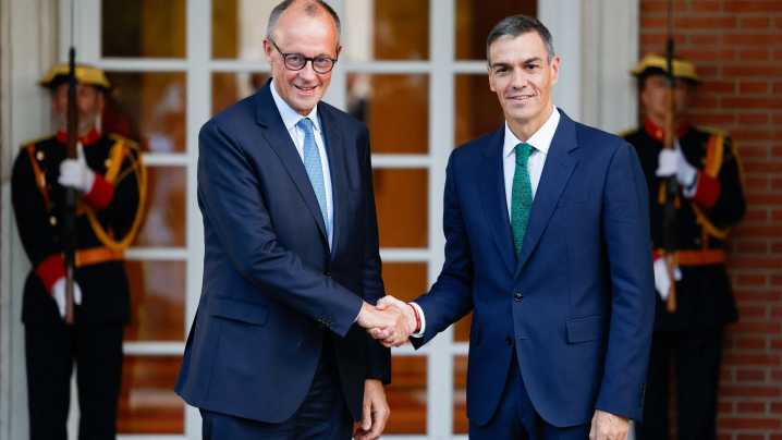 Merz defende ante Sánchez que recoñecer a Palestina debería ser o último paso