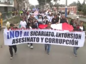 SJM: comerciantes y vecinos de Pamplona marchan por mayor seguridad tras ola de extorsiones