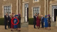 Queen Camilla appears to shoo Princess Catherine away from Melania Trump as trio conversed at Windsor Castle during historic state visit