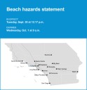 Beach hazards statement affecting Malibu until Wednesday morning — breaking waves of 3 to 6 feet anticipated