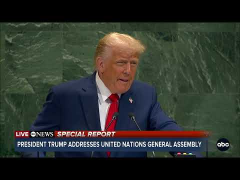 President Trump speaks at UN about October 7th, calls for release of hostages