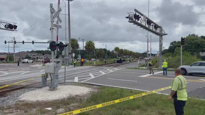 1 killed when Brightline train strikes vehicle in Rockledge