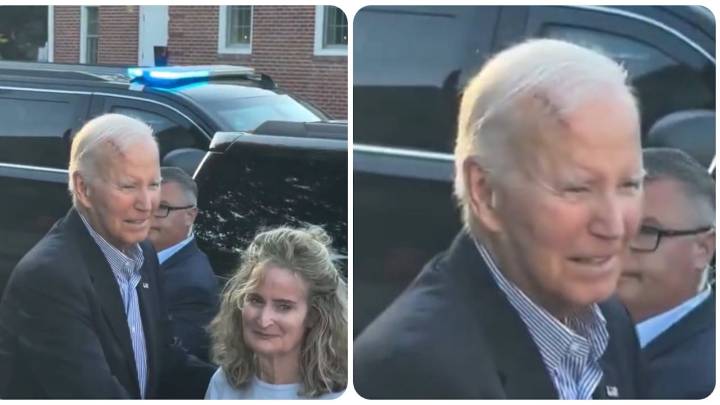 Joe Biden reaparece con una herida en la cabeza y genera preocupación: “me sorprendió”