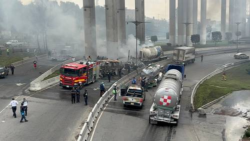 Camión de gas explota en Ciudad de México, provocando incendio que deja al menos 57 heridos