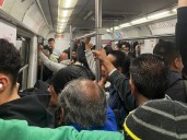 Jueves caótico en el Metro; lluvias no dan tregua