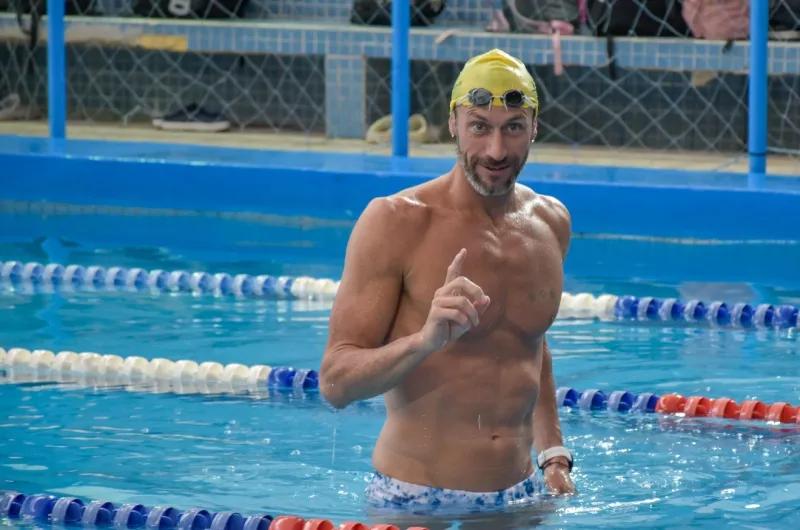 José Meolans, presente en el Campeonato Argentino Masters de Natación en Santiago