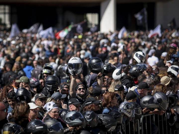 Thousands  converge on shrine for annual Blessing of the Helmets