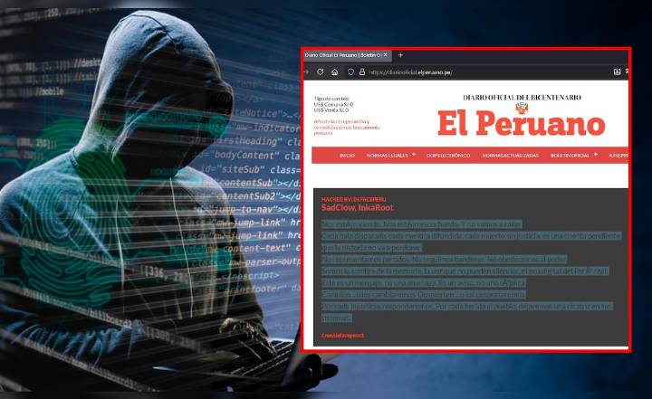 Hackean el diario El Peruano: página web aparece en blanco y sin publicaciones oficiales del Estado