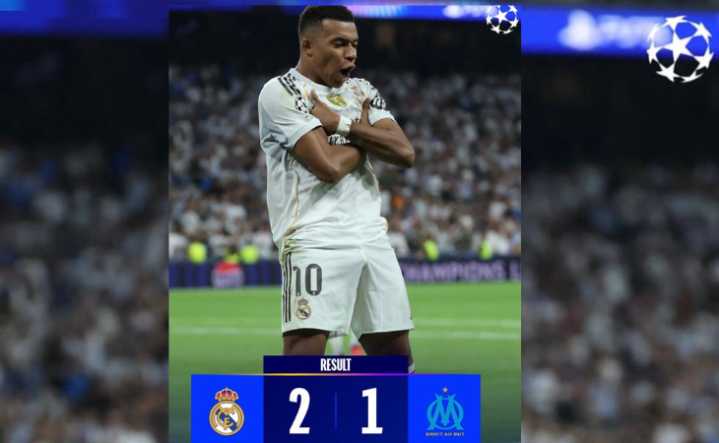 Real Madrid vs Marsella: Mbappé marcó doblete y selló la remontada en la Champions