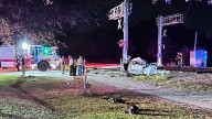 Amtrak train collides with car, no injuries reported