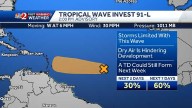 NHC lowers development chances for Invest 91
