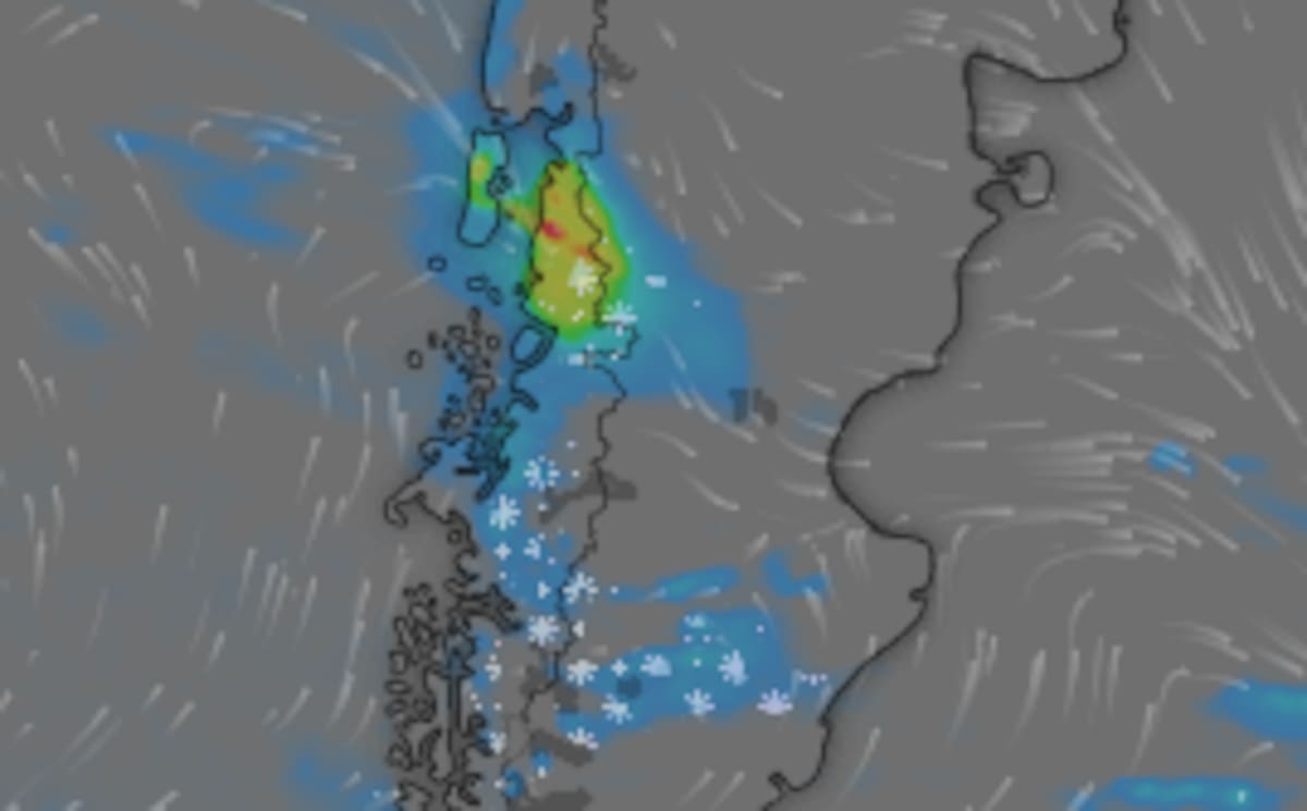 Hasta 50 milímetros. Alerta por lluvias persistentes en el noreste de Chubut