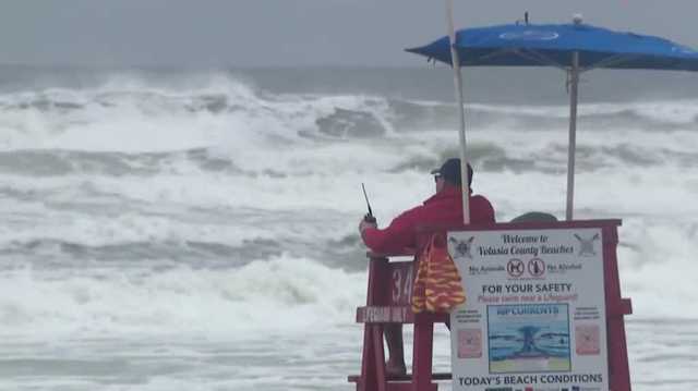 Rough surf batters Florida coastline as 2 hurricanes churn offshore