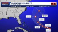 Humberto becomes a hurricane in the Atlantic