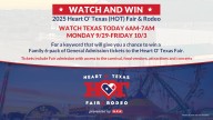 Watch and win a 6-pack of tickets to the 2025 Heart O' Texas Fair & Rodeo