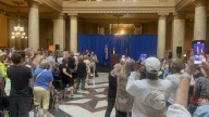 Former Transportation Secretary Pete Buttigieg calls for no special session at Statehouse rally against redistricting