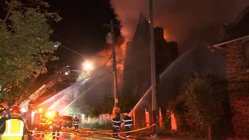 2-alarm fire damages vacant church building in West Philadelphia