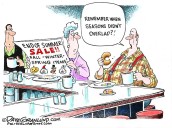 Cartoonist’s take: ‘Seasons and sales overlap’