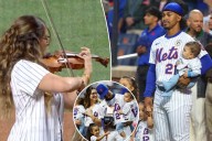 Mets' Francisco Lindor's wife performs national anthem on violin