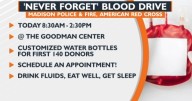 14th annual 'Never Forget' blood drive underway