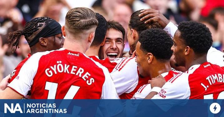 El Arsenal goleó al Nottingham Forest y quedó momentáneamente como líder de la Premier League