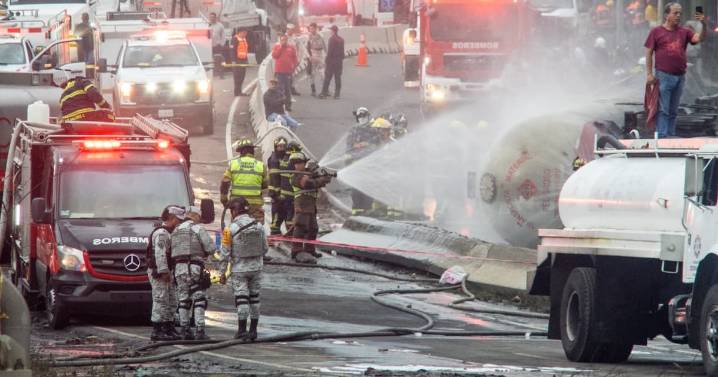 Hay al menos 8 menores entre los heridos tras explosión de pipa en puente de La Concordia