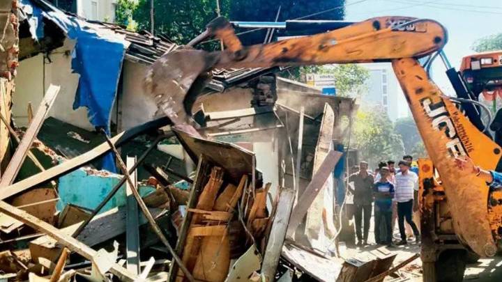 Thane civic body takes action against 264 illegal structures; demolishes 198