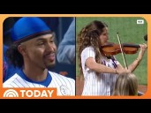Mets' Lindor Beams With Pride as Wife Performs National Anthem