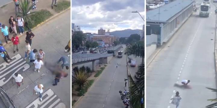 Bus de Metroplús arrolló a habitante de calle en Medellín y conductor casi es linchado