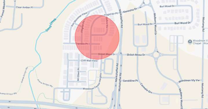 Shelter-in-place issued for anyone within 100 yards of 7600 Ochre Vw
