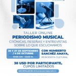 Dictarán taller de periodismo para contar la música con mirada crítica y sensible