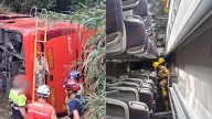 Una pasajera del bus volcado en Barcelona: "El conductor estaba mareado antes del accidente"